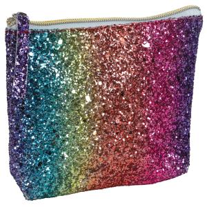 TC-75 Travel Cosmetics Bag - Rainbow Glitter